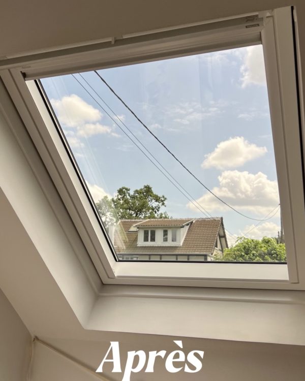 Fenêtre de toit VELUX après remplacement